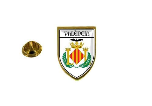 Pins Pin Badge Pin's Souvenir Ville Drapeau Pays Blason Espagne Valencia Valence