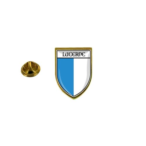 Pins Pin Badge Pin's Souvenir Ville Drapeau Pays Blason Ecusson Lucerne Suisse