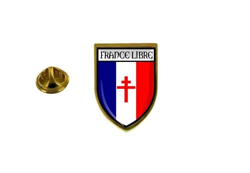 Pins Pin Badge Pin's Souvenir Ville Drapeau Pays Blason France Libre De Gaulle