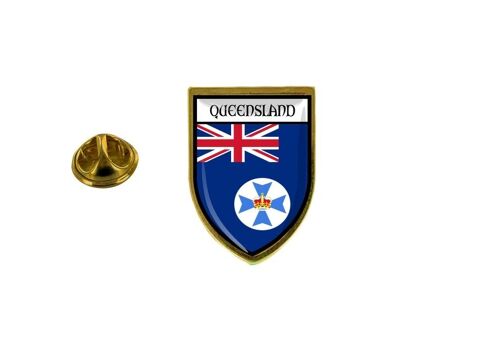Pins Pin Badge Pin's Souvenir Ville Drapeau Pays Blason Australie Queensland