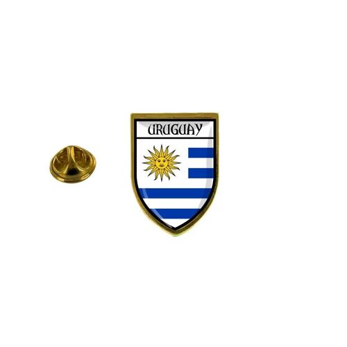 Pins Pin Badge Pin's Souvenir Ville Drapeau Pays Blason Uruguay Uruguayen