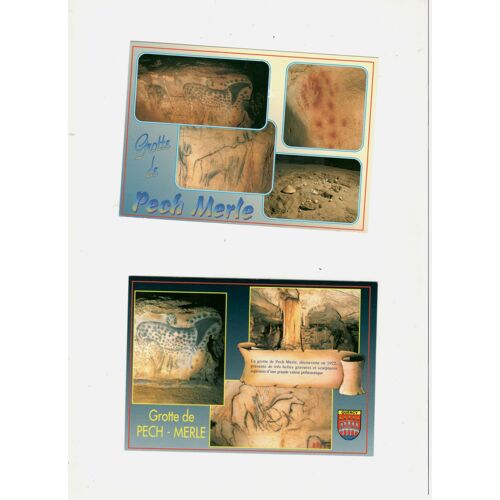 2 Carte De La Grotte De Pech Merle( Lot)
