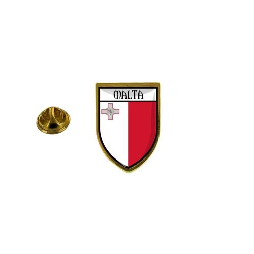 Pins Pin Badge Pin's Souvenir Ville Drapeau Pays Blason Malte Maltais