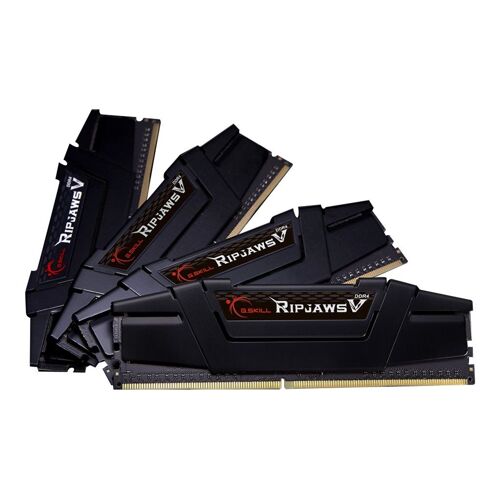 G.Skill Ripjaws V - DDR4 - kit - 64 Go: 4 x 16 Go - DIMM 288 broches - 3600 MT/s / PC4-28800 - CL16 - 1.35 V - mémoire sans tampon - non ECC - noir classique