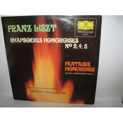Franz Liszt Rhapsodies Hongroises N°2,4,5. Fantaisie Hongroise Shura Cherkassy Piano