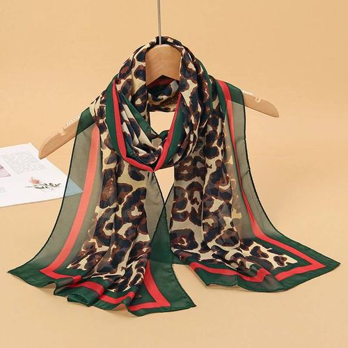 Écharpe En Mousseline De Soie Imprimée Pour Femmes,Châle,Protection Solaire,Turban,Longue Enveloppe,Plage,Voyage,Accessoires De Plein Air,Bandeau Tendance,Nouvelle Collection 2024--43