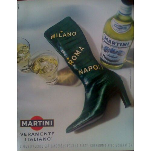 Publicité Ancienne (Décembre 2001) Pour Le " Martini "