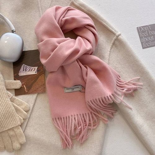 Écharpe De Luxe En Laine Pour Femme,Cachemire Chaud,Pashmina,Marque,Châles Enveloppants,Épais Et Doux,Bufanda,Étole,Hiver 2024--Dfz037-25