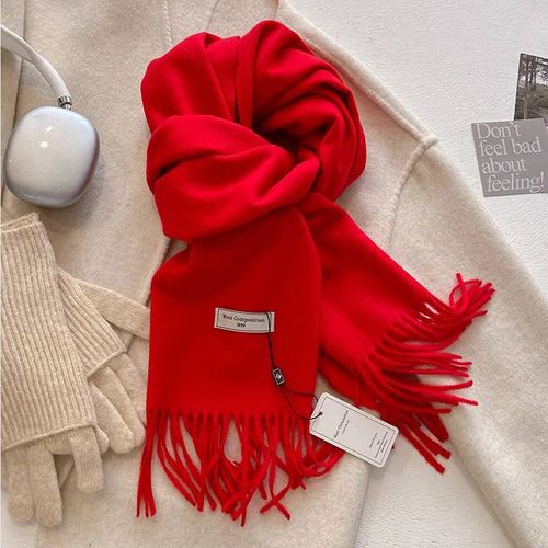 Écharpe De Luxe En Laine Pour Femme,Cachemire Chaud,Pashmina,Marque,Châles Enveloppants,Épais Et Doux,Bufanda,Étole,Hiver 2024--Dfz037-21