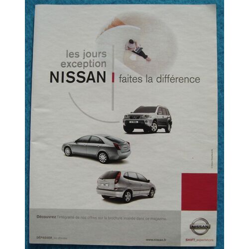 Publicité Papier - Voitures Nissan X-Trail, Primera, Tino De 2002