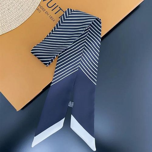 Foulard En Soie Imprimé À Carreaux Pour Femmes,Nouveau Design,Slim,Marque De Luxe,Sac,Été,2023--43