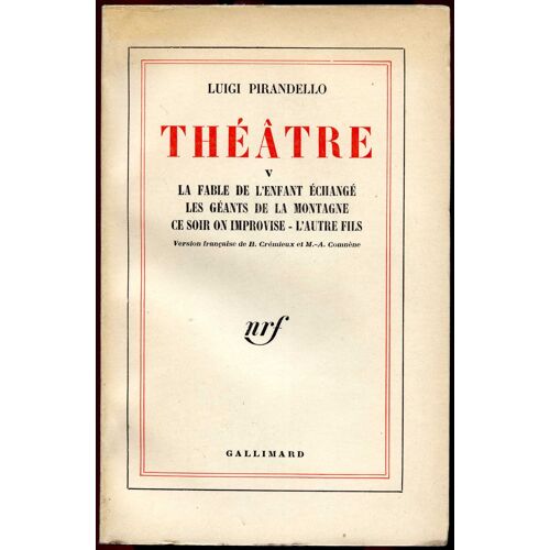 Theatre. V