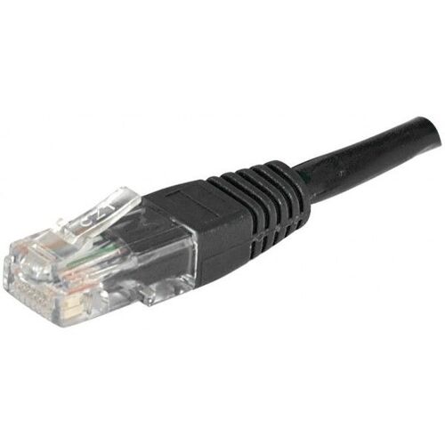 Cordon patch RJ45 utp cat 6 noir - 0,5 m