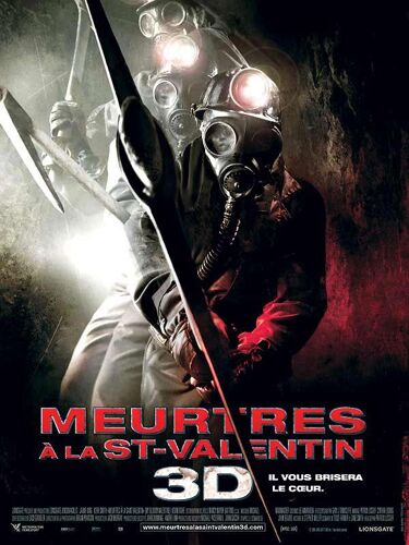 Meurtres À La St Valentin (My Bloody Valentine) - Véritable Affiche De Cinéma - Format 40x60 Cm - De Patrick Lussier Avec Jensen Ackles, Jaime King - Année  2008