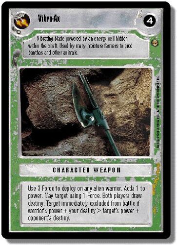 Vibro Ax (Ls) - Star Wars Decipher - Jabba's Palace