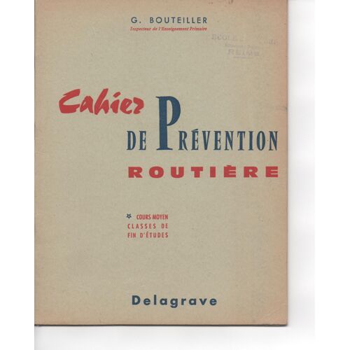 Cahier De Prévention Routière