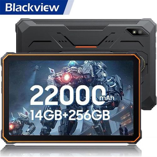 Tablette Tactile Incassable Blackview Active 8 Pro 10.36" 2.4K FHD+ 16Go+256Go(SD 1To) 22000mAh(33W) G99 48MP+16MP Android 13 NFC - Orange