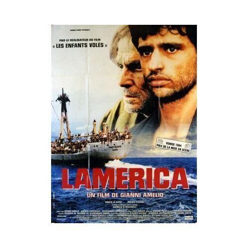 Lamerica - Affiche Originale De Cinéma - Format 120x160 Cm - Un Film De Gianni Amelio Avec Enrico Lo Verso, Michele Placido, Piro Milkani, Carmelo Di Mazzarelli - Année 1994