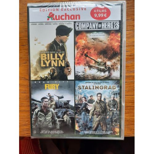 Coffret : Un Jour Dans La Vie De Billy Lynn + Company Of Heroes + Fury + Stalingrad