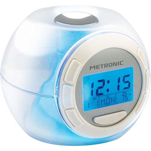 réveil Lumineux 7 couleurs et 6 mélodies Nature Transparent