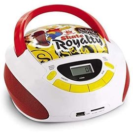 mini chaine hifi Radio Lecteur CD USB SD AUX-IN Bart Rider rouge blanc