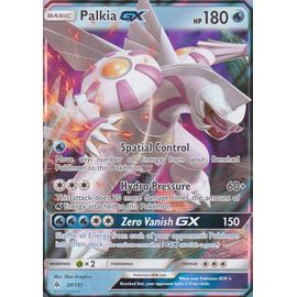 Carte Pokemon - Palkia Gx ( Palkia Gx ) - Ultra Rare - 20/131 - Soleil Et Lune 6 Lumière Interdite - Version Anglaise