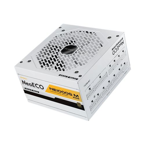 Antec Neo Eco NE1000G M - Alimentation électrique (interne) - ATX12V 3.0 - 80 PLUS Gold - CA 100-240 V - 1000 Watt - PFC active - Europe - blanc