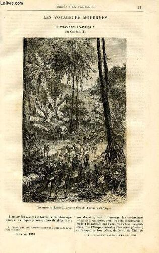 Le Musée Des Familles - Lecture Du Soir - Livraison N°04 - Les Voyageurs Modernes - À Travers L'afrique Par Cameron - Par Surmey, À Suivre