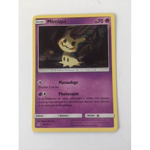 (798) Mimiqui 58/145 Pokemon