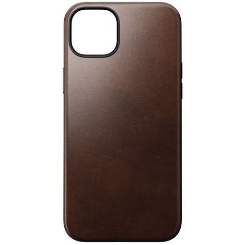 Coque Modern en cuir Horween pour iPhone 15 Plus Nomad Marron