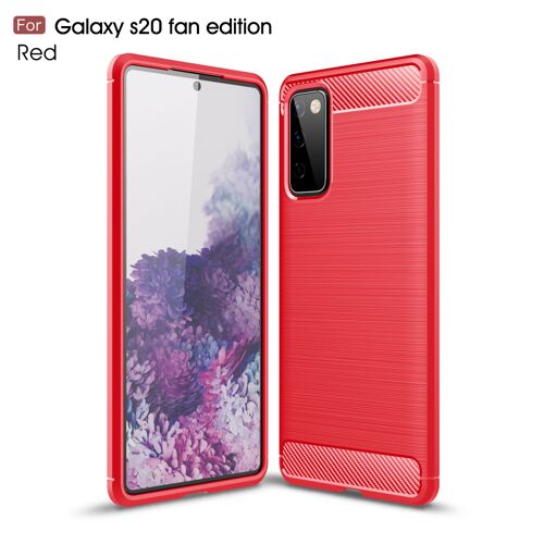 Coque Samsung Galaxy S20 FE (Fan Edition) 5G/4G Technologie de Sérigraphie Protection Housse Étui Rouge