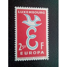 Timbre Luxembourg Yt 548 Europa - Colombe Sur La Lettre 'e' 1965 ( 031004 )