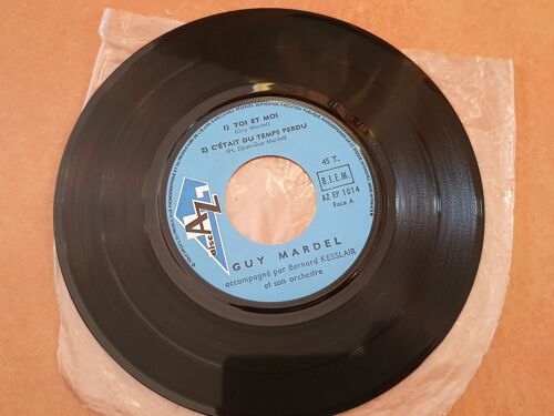 Guy Mardel Accompagné Par Bernard Kesslair Et Son Orchestre - Monsieur Plum, S'il Y A Des Anges, Toi Et Moi, C'était Du Temps Perdu. - Az Disc Ep 1014