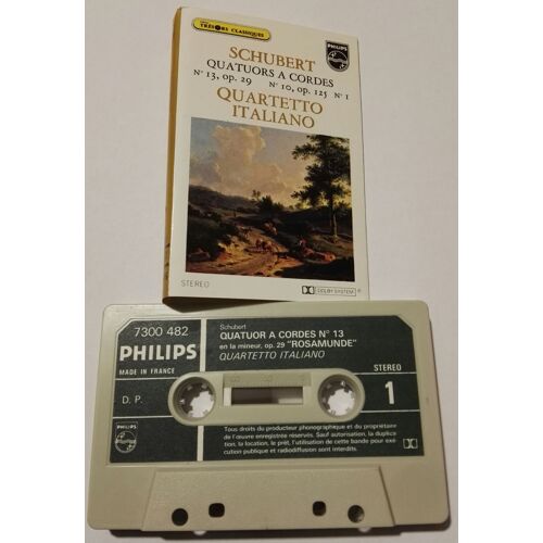 Cassette Schubert Quatuors A Cordes