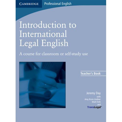 Introduction To International Legal English - Teacher's Book