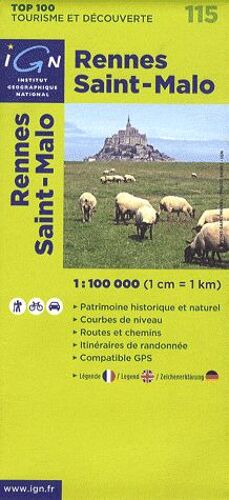 Rennes Saint-Malo 1 : 100 000