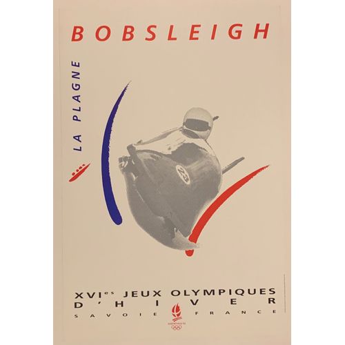 Affiche Bobsleigh La Plagne