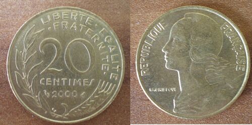 France 20 Centimes 2000 Neuve Lagriffoul Piece Franc Centime Francs