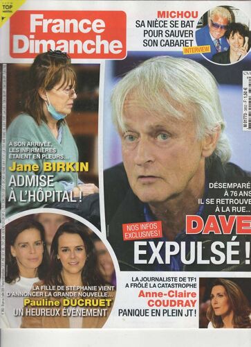 France Dimanche 26/06/2020 Dave, Birkin, Michou, Brel, Brasseur N°3852