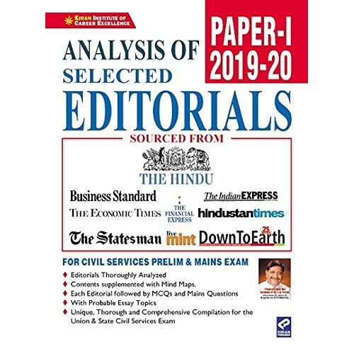 Analysis Of Selected Editorials Paper-1 (2019-2020)