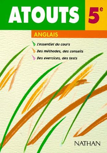 Anglais, 5e