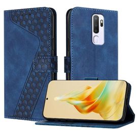 Téléphone Étui Pour Oppo A5 2020/A9 2020 Flip Folio Couverture De Fentes Pour Cartes Portefeuille Bicelle Magnétique - Bleu