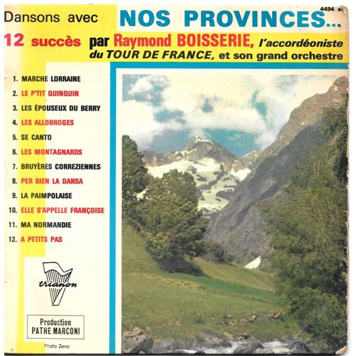 Raymond Boisserie (Accordéon) : Dansons Avec Nos Provinces (12 Titres) [Vinyle 45 Tours 7" Ep]