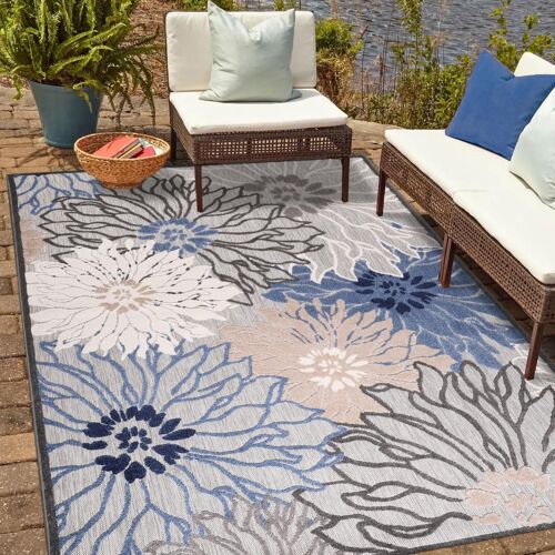 Tapis Exterieur Chimeka ¿150 Bleu