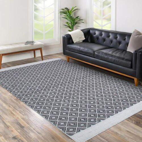 Tapis Kilim Recyklima 120x170 Tissé Main En Pet