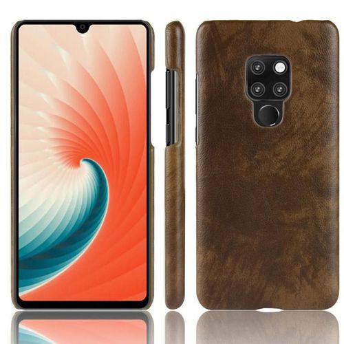 Rétro Étui Pour Huawei Mate 20 X Housse De Protection Modèle De Litchi Anti Éraflure Rétro Compatibilité - Le Brun