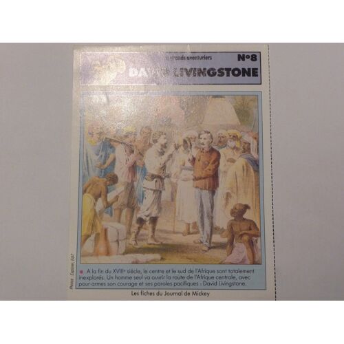 Fiche Le Journal De Mickey David Livingstone