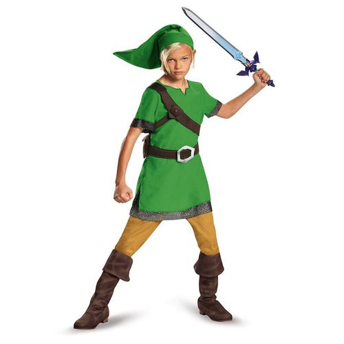 Déguisement Link Zelda Classique Enfant - Taille: 5 - 6 Ans (109 - 126 Cm))