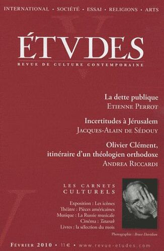 Etudes Tome 412 N° 2 (4122)