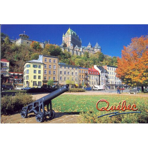 Quebec, Vue De La Basse Ville En Automne